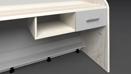 banko alt çekmece_1 çekmece-1 açık göz | Ofis Bankosu - Karşılama Bankoları - Müşteri Danışma Bankosu - Klinik Bankosu - Mağaza Kasa Banko