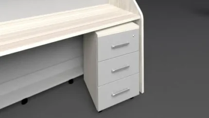 tekerlekli banko alt dolap 3 çekmeceli ofis mobilyası