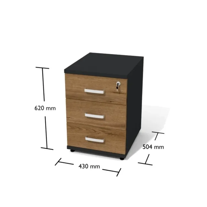 BANKO ALT ÇEKMECE_3 ÇEKMECE-HAREKETLİ - Görsel 2